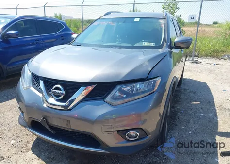 2016 Nissan Rogue Sl из США, поврежденный, VIN JN8AT2MV5GW140392
